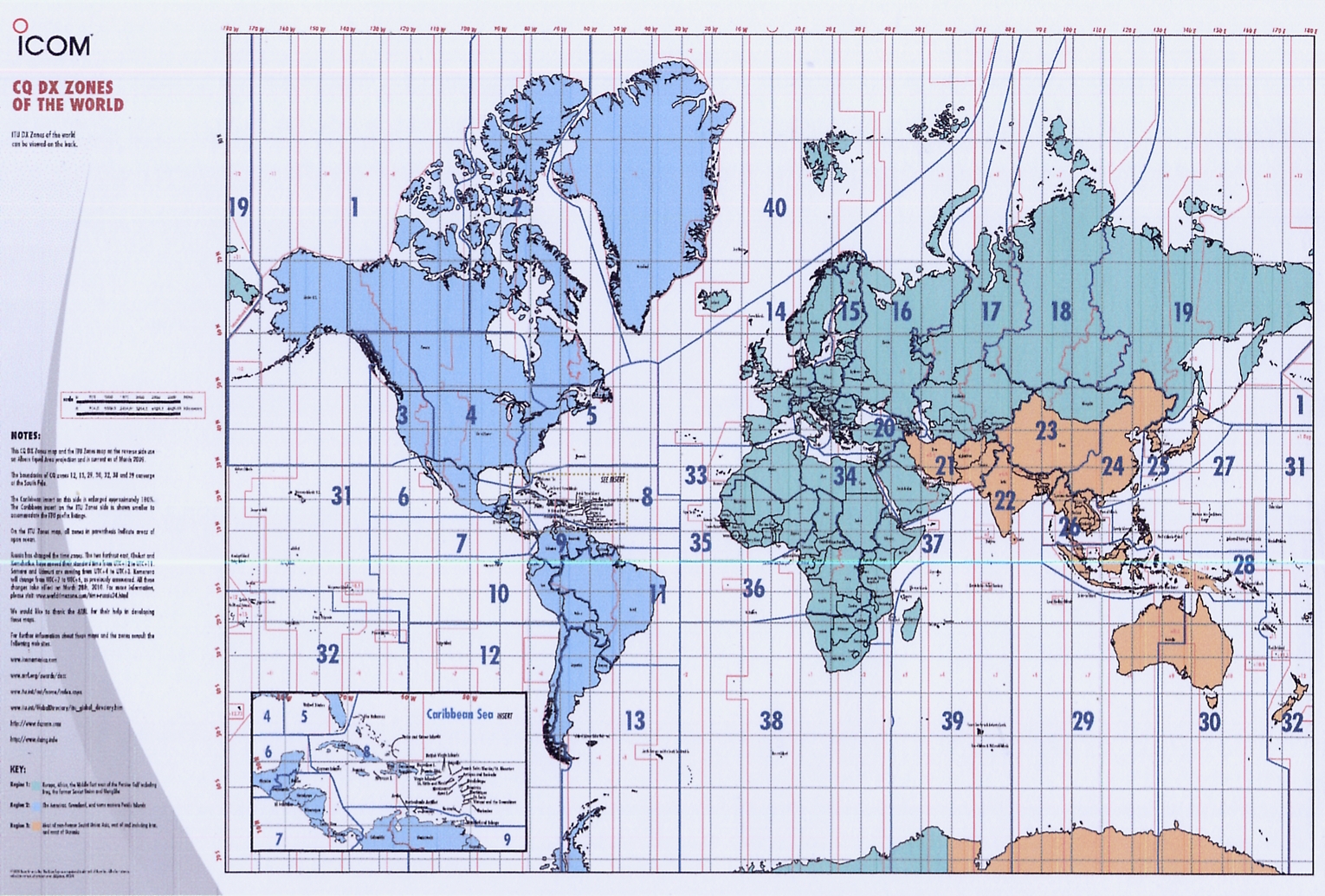 World ITU CQ Maps 0910-Front