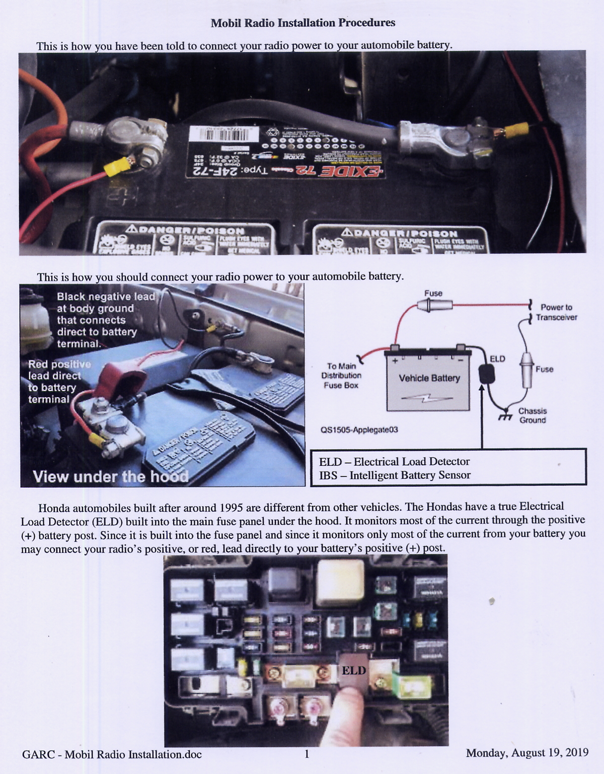 Mobil Radio Installation