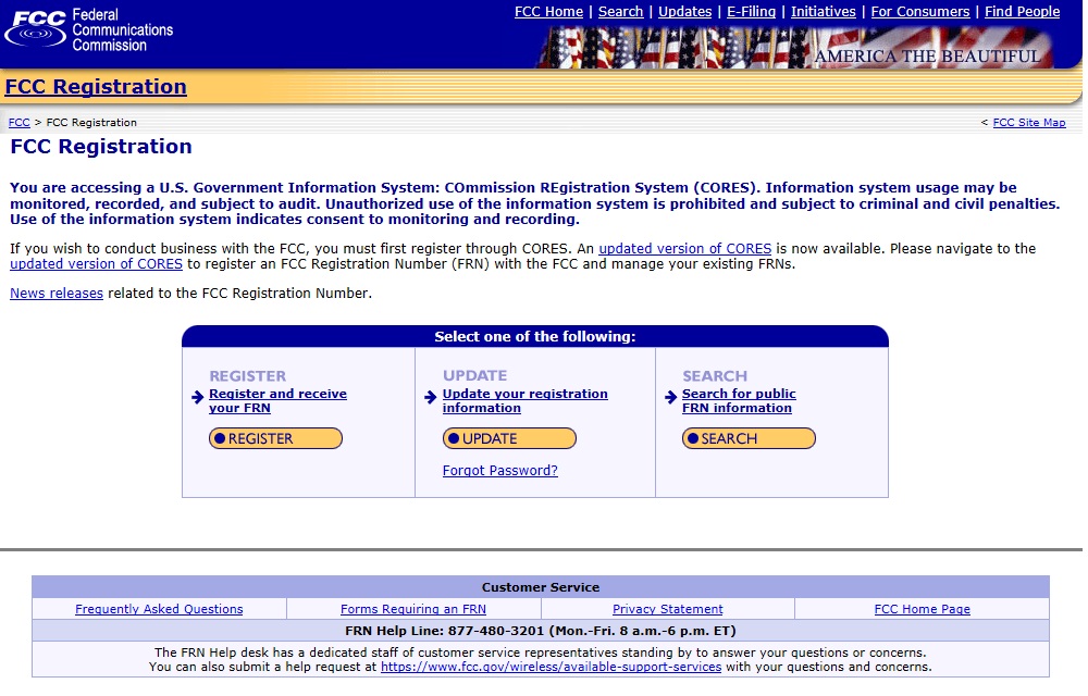 FCC Registration